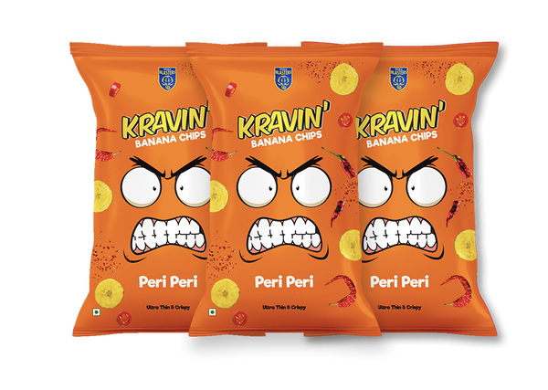 Peri Peri Chips (Pack of 3 - 100gm Each)