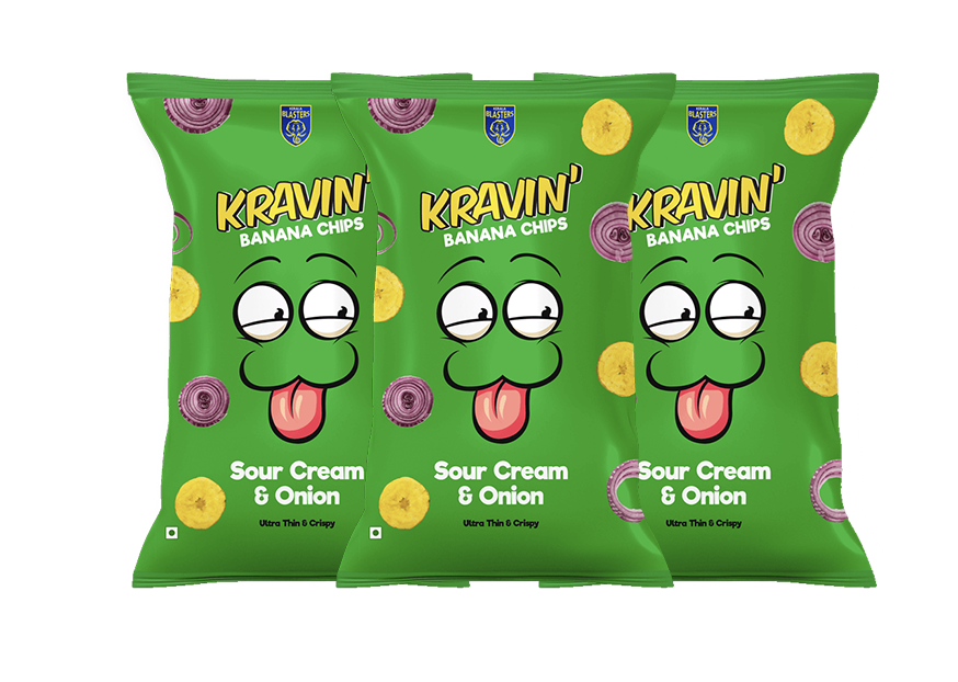 Sour Cream & Onion (Pack of 3 - 100gm Each)