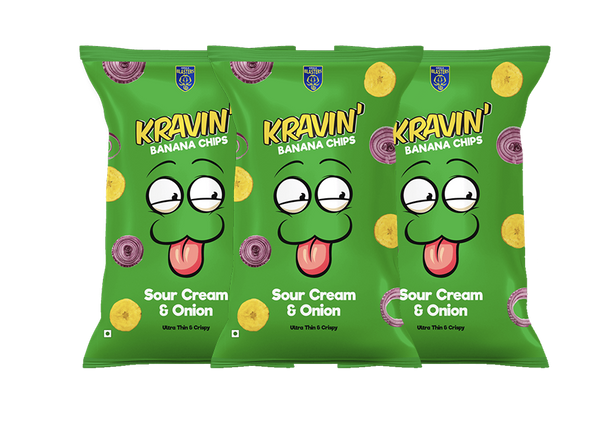 Sour Cream & Onion (Pack of 3 - 100gm Each)