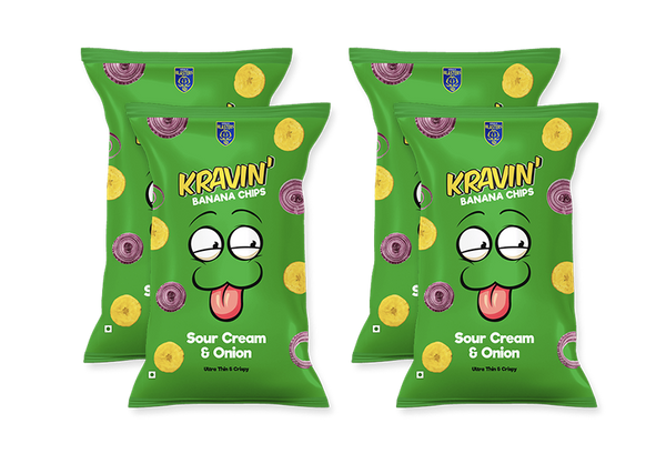 Sour Cream & Onion (Pack of 4 - 100gm Each)